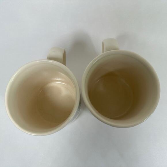 Pfaltzgraff Jamberry Mug set of 2, USA Green/Tan Leaves, Cherries & Grapes - Picture 7 of 15